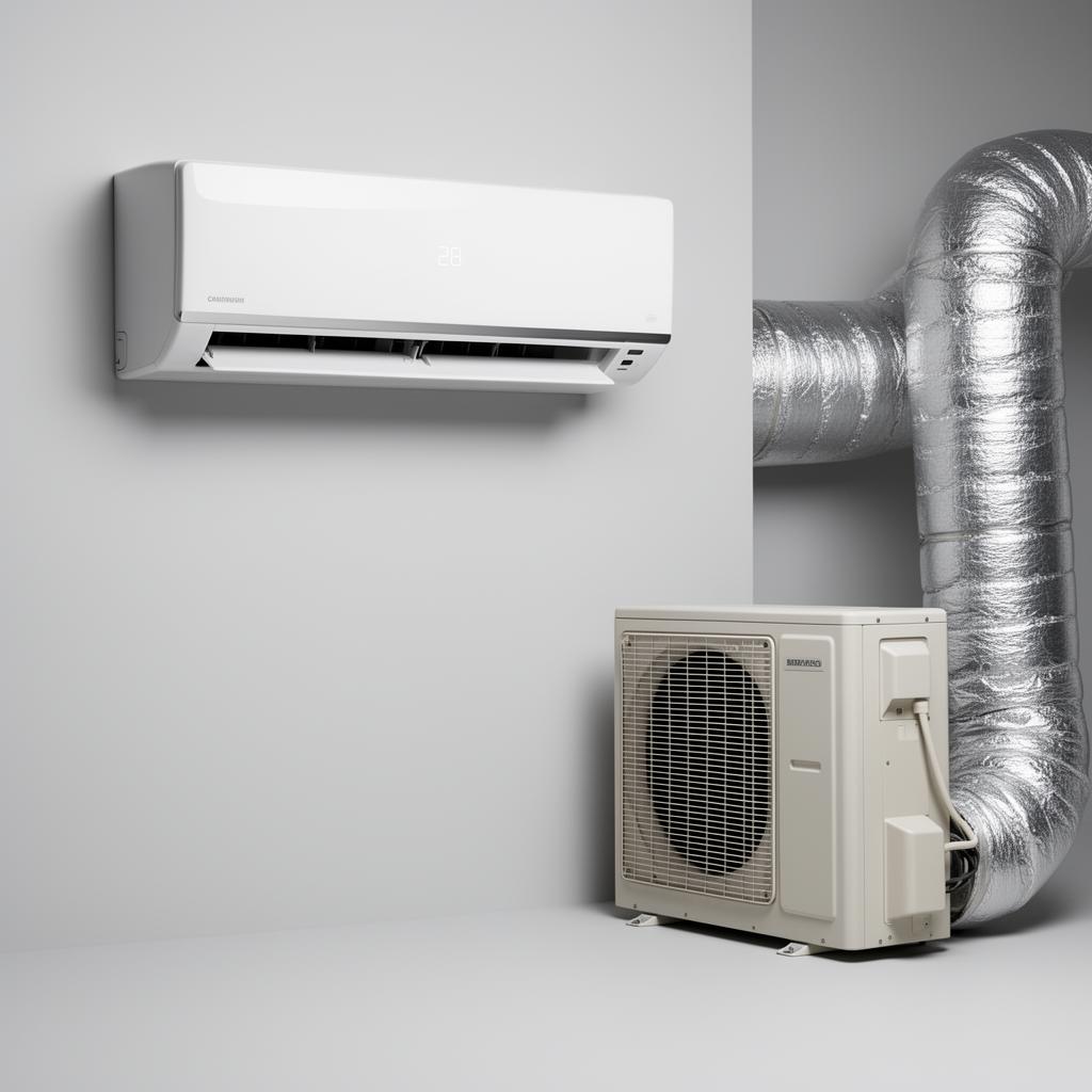 Système de ventilation et climatisation mini-split mural avec unité extérieure — AirHydro360